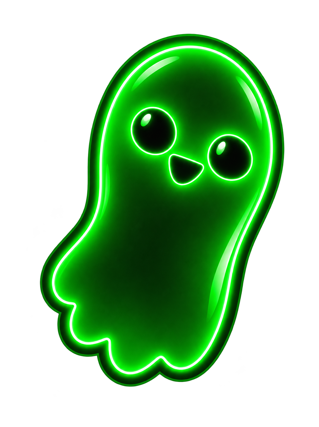 W.M.P. neon ghost mascot